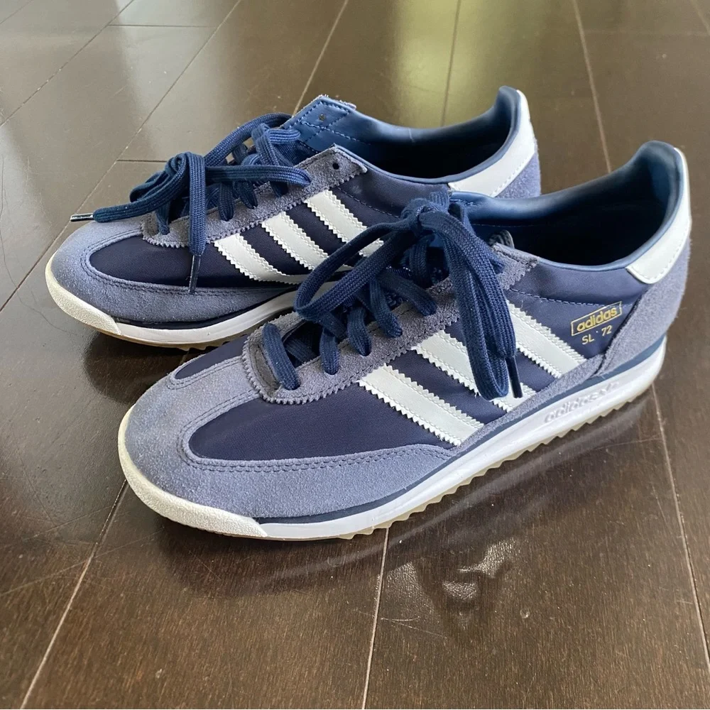 NEW Adidas Originals SL72 RS Night Indigo Shoes Sneakers Mens Size 7.5 - Picture 2 of 13